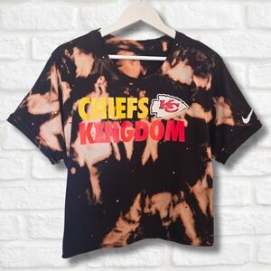 Kansas City Chiefs Crop Top W/Rhinestones